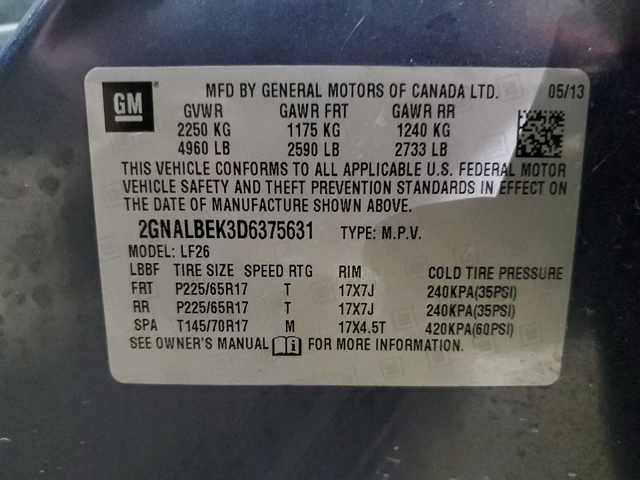 2013 Chevrolet Equinox - Image 13