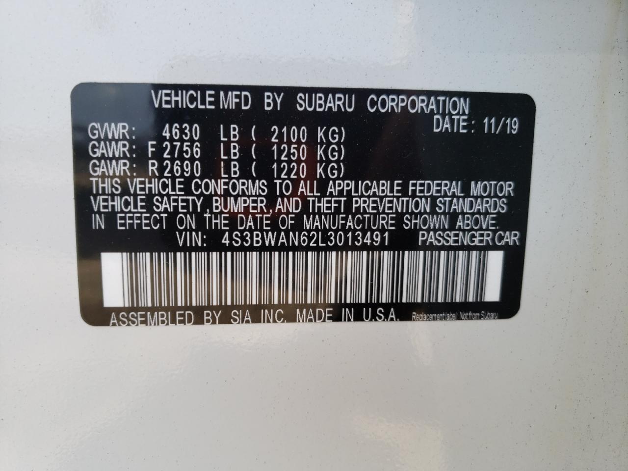 2020 Subaru Legacy - Image 12