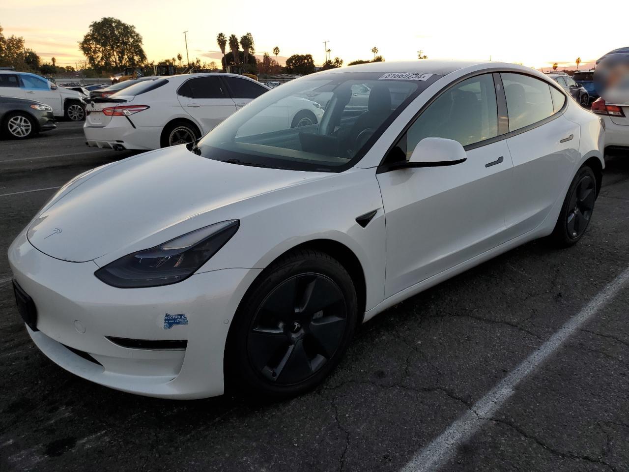 VIN 5YJ3E1EA6MF877038 2021 TESLA MODEL 3 no.1