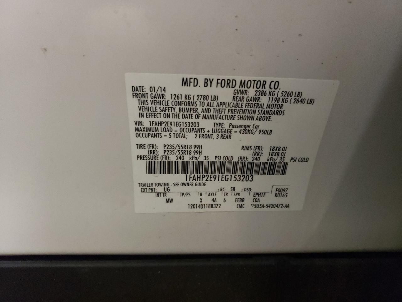 2014 Ford Taurus - Image 13