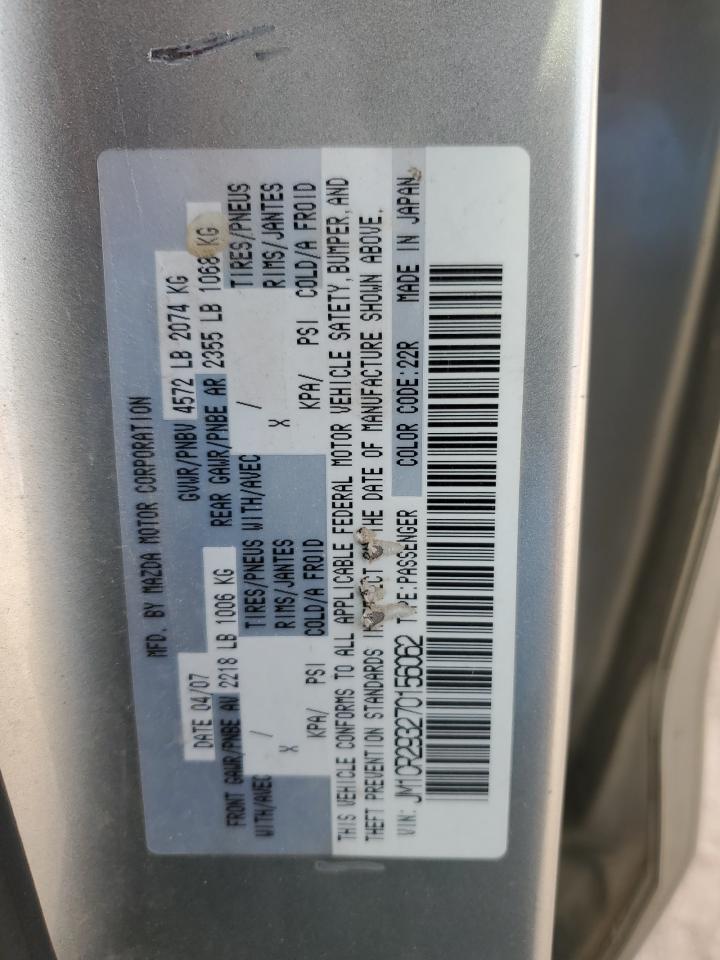 2007 Mazda 5 VIN: JM1CR293270156062 Lot: 79629404