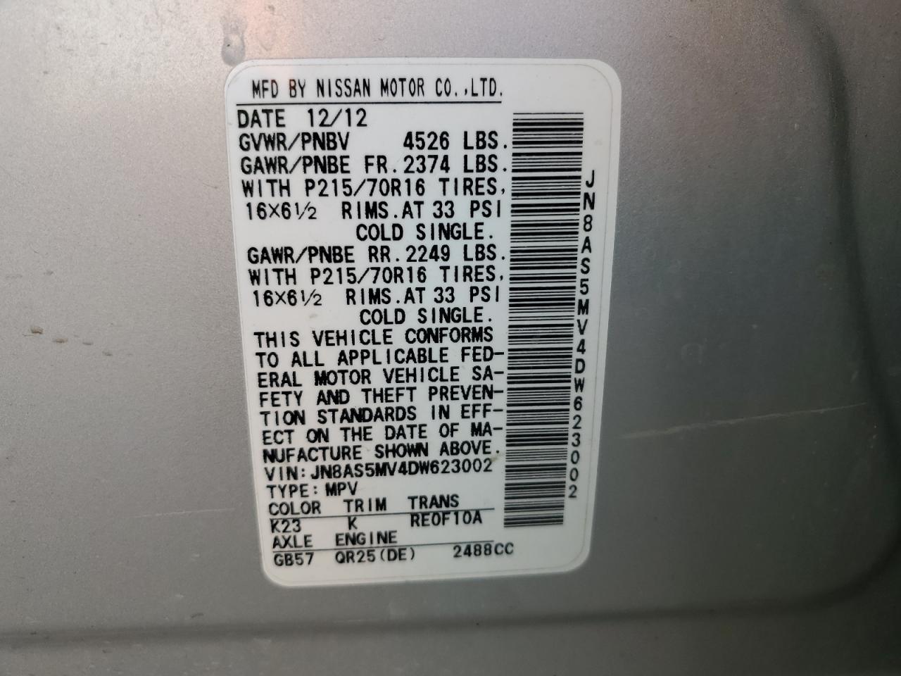 2013 Nissan Rogue - Image 14