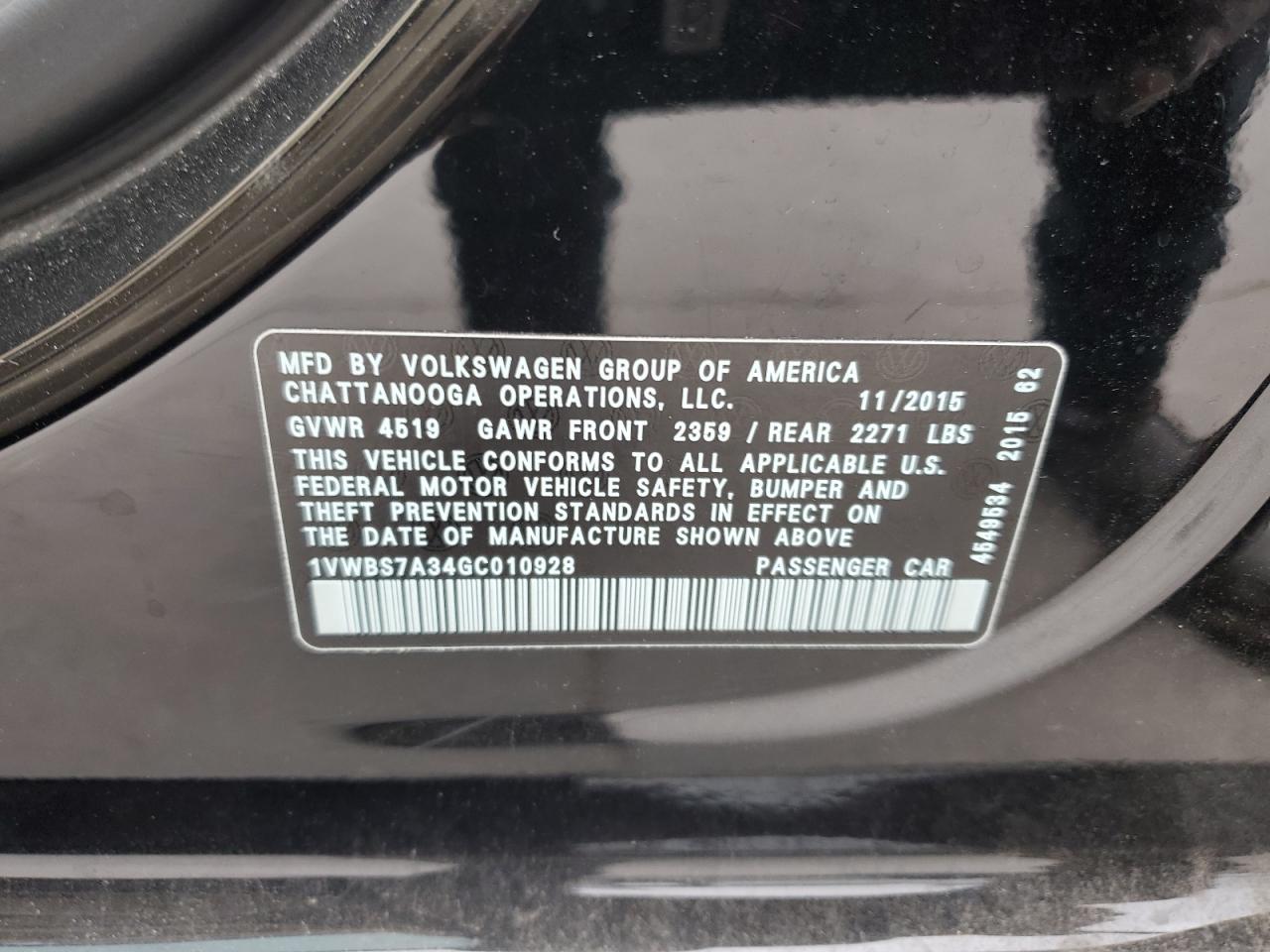 2016 Volkswagen Passat - Image 15