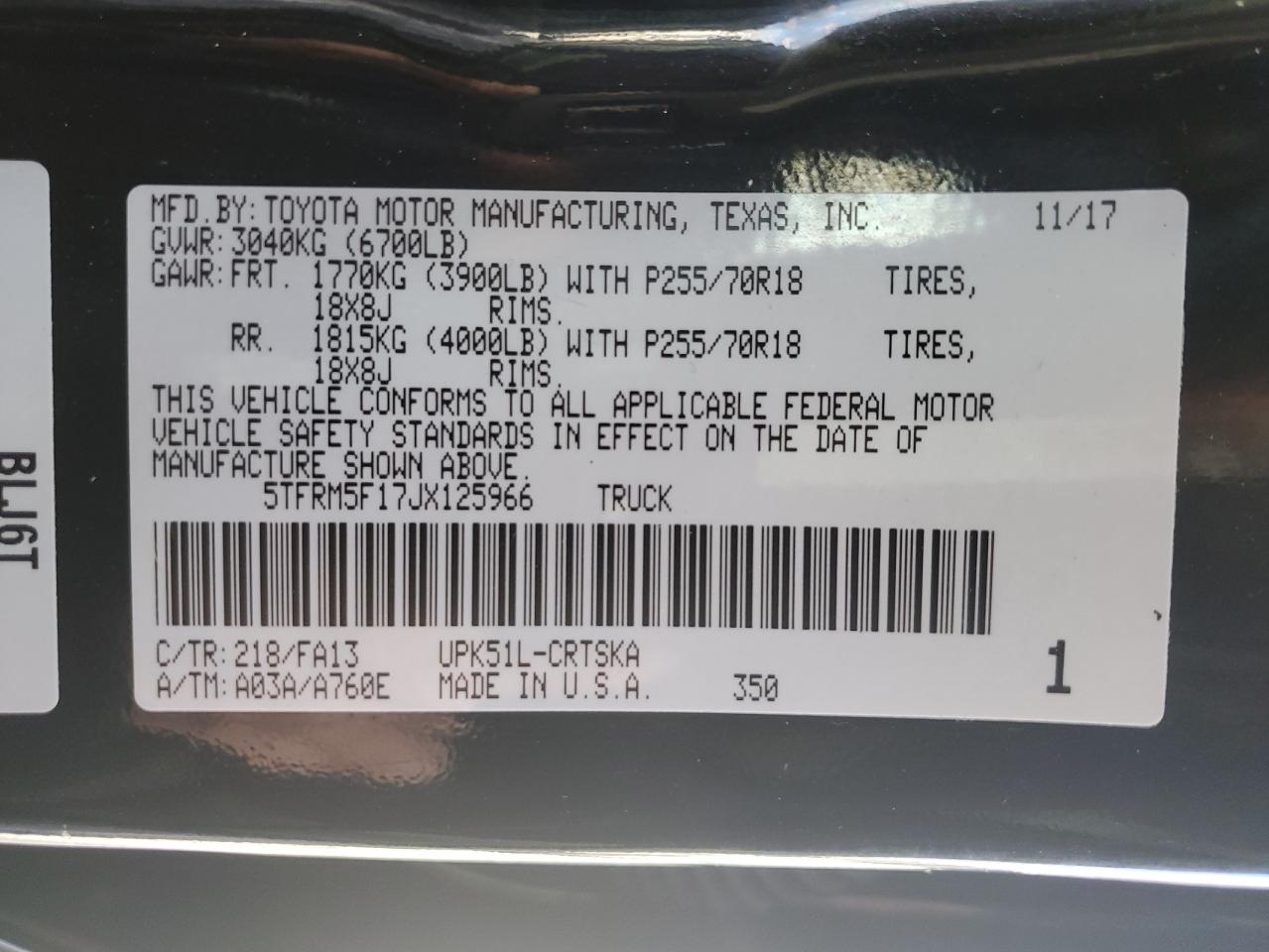 2018 Toyota Tundra - Image 12