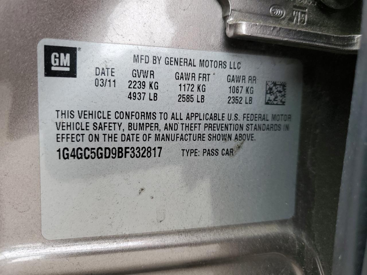 2011 Buick LaCrosse - Image 15