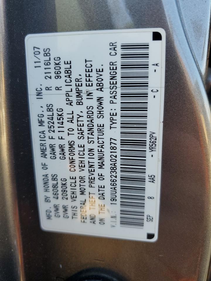 19UUA66238A021877 2008 Acura Tl