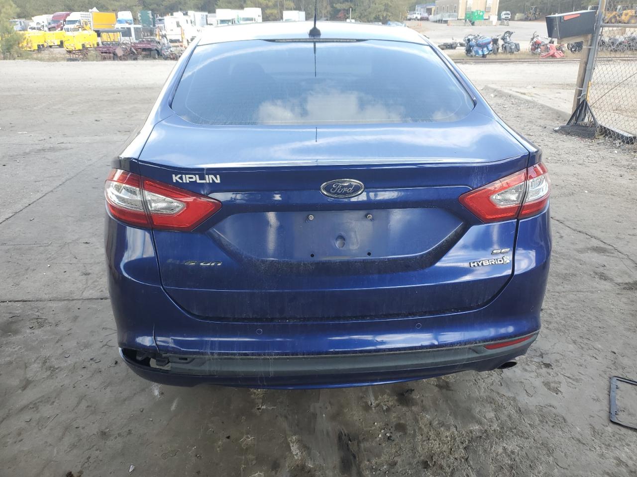 2013 Ford Fusion Se Hybrid VIN: 3FA6P0LU8DR203394 Lot: 77550244