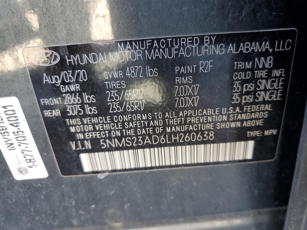 2020 Hyundai Santa Fe - Image 15