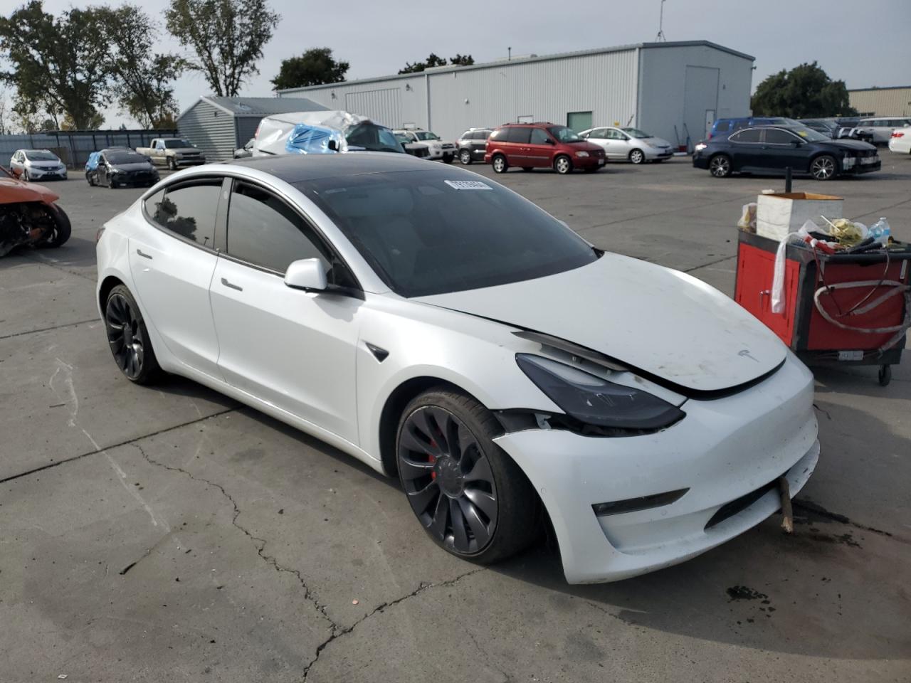 VIN 5YJ3E1EC9MF875348 2021 TESLA MODEL 3 no.4