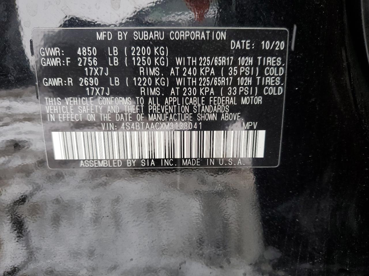 2021 Subaru Legacy - Image 12