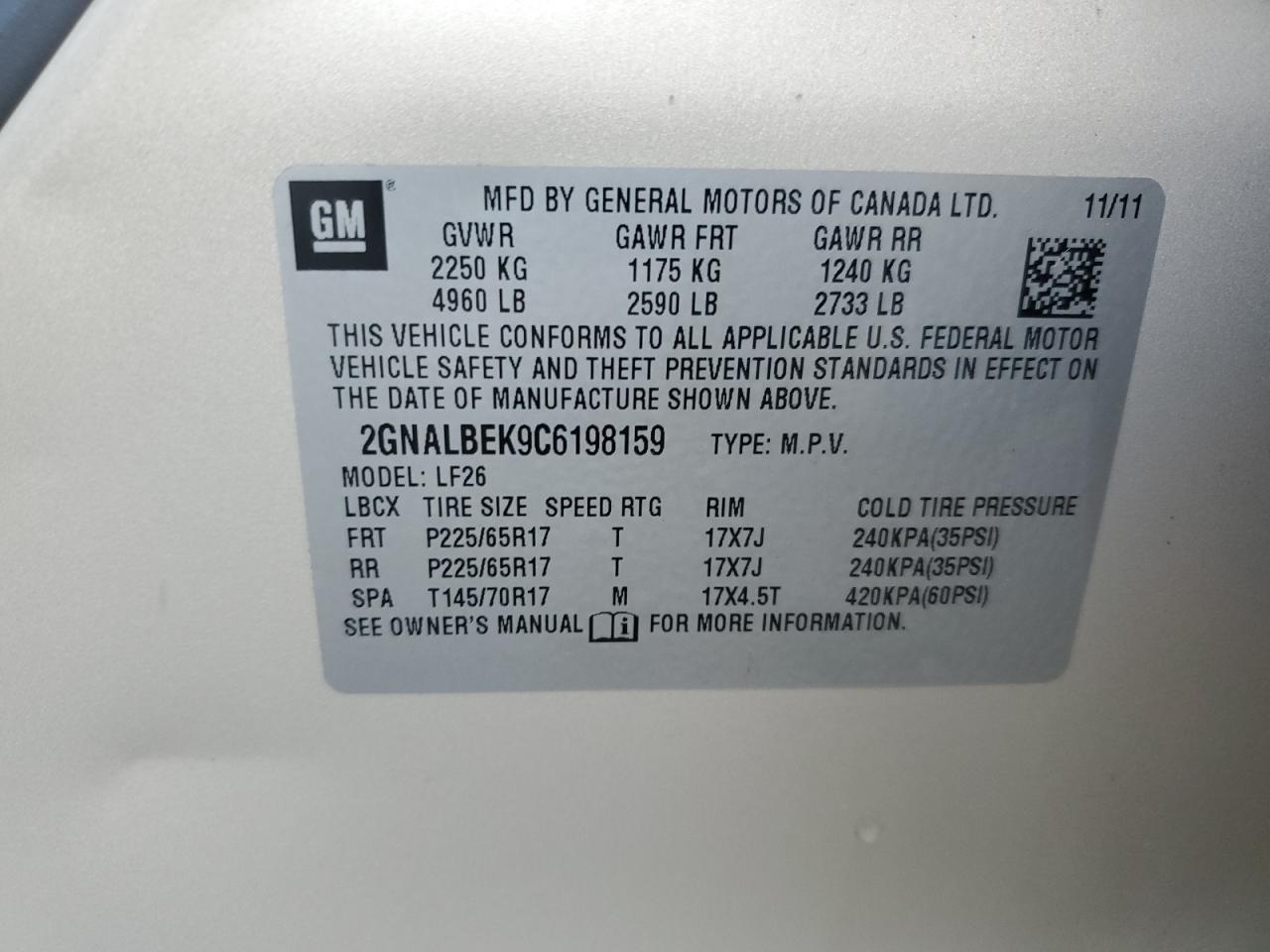 2012 Chevrolet Equinox - Image 14