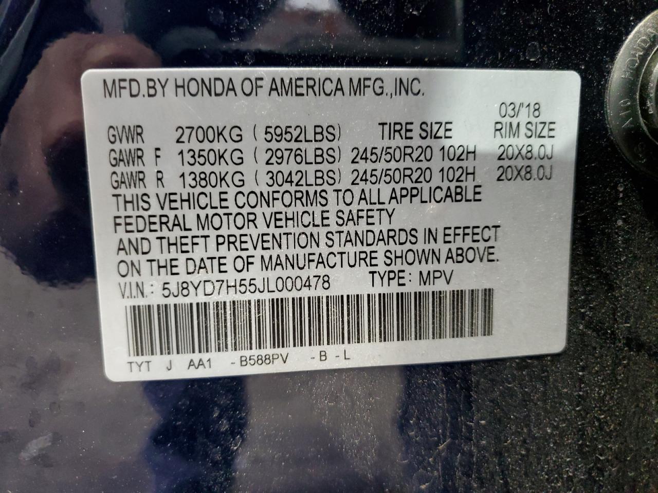 2018 Acura MDX - Image 13