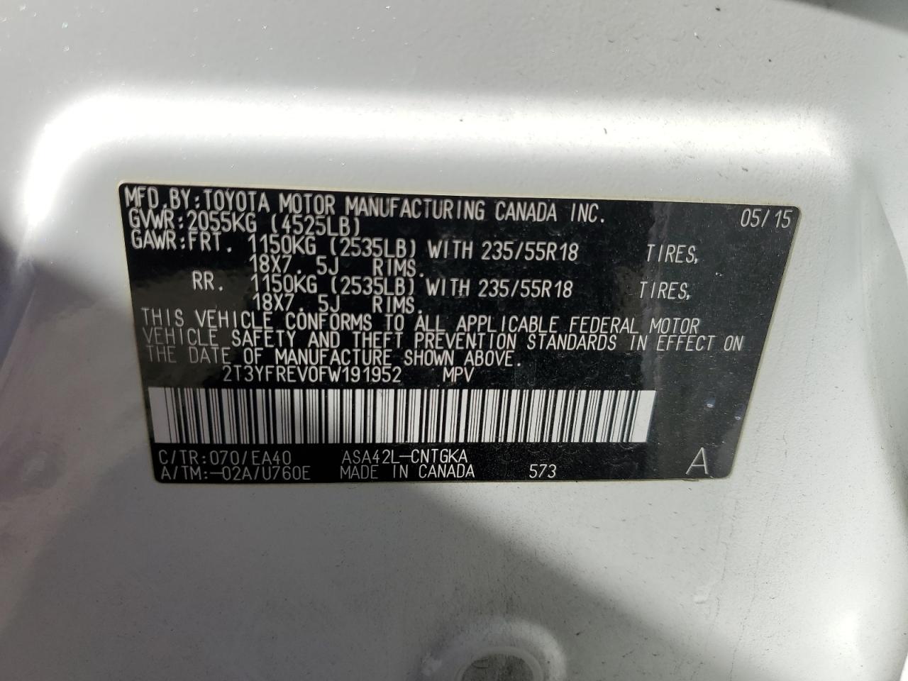 2015 Toyota RAV 4 - Image 14