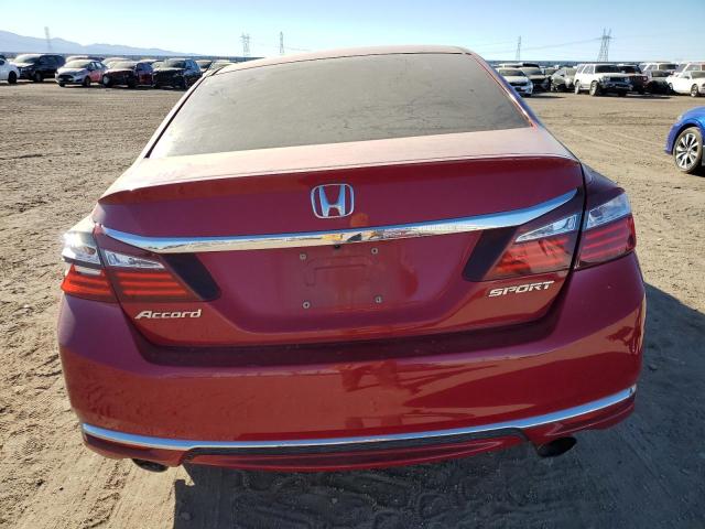  HONDA ACCORD 2016 Red