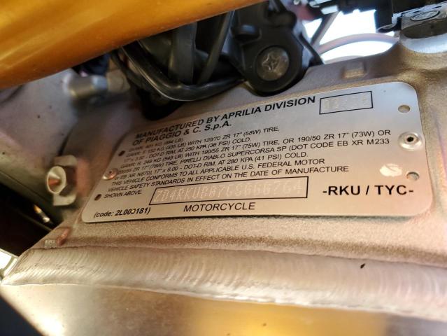 2016 APRILIA RSV4 RF