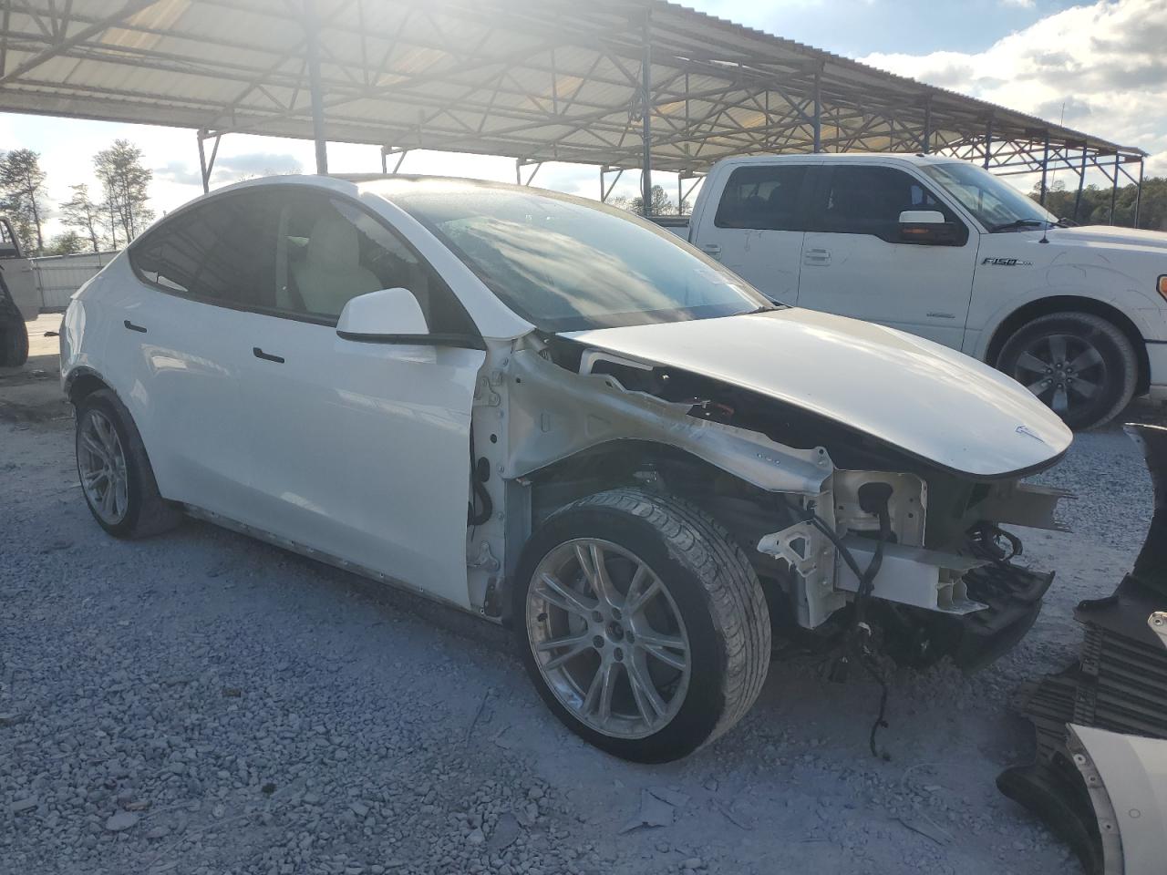 VIN 5YJYGDEE7MF259389 2021 TESLA MODEL Y no.4