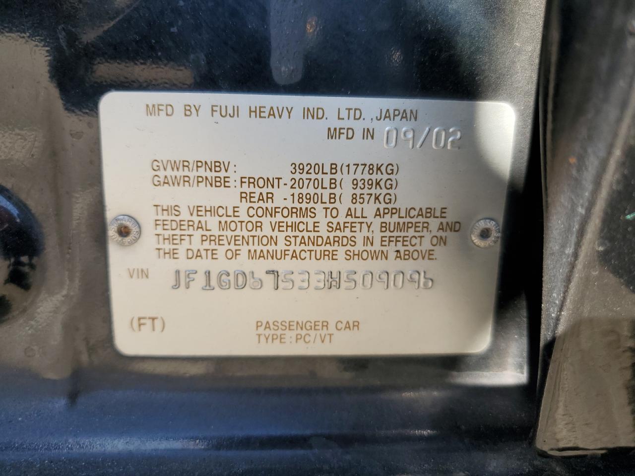 2003 Subaru Impreza - Image 14