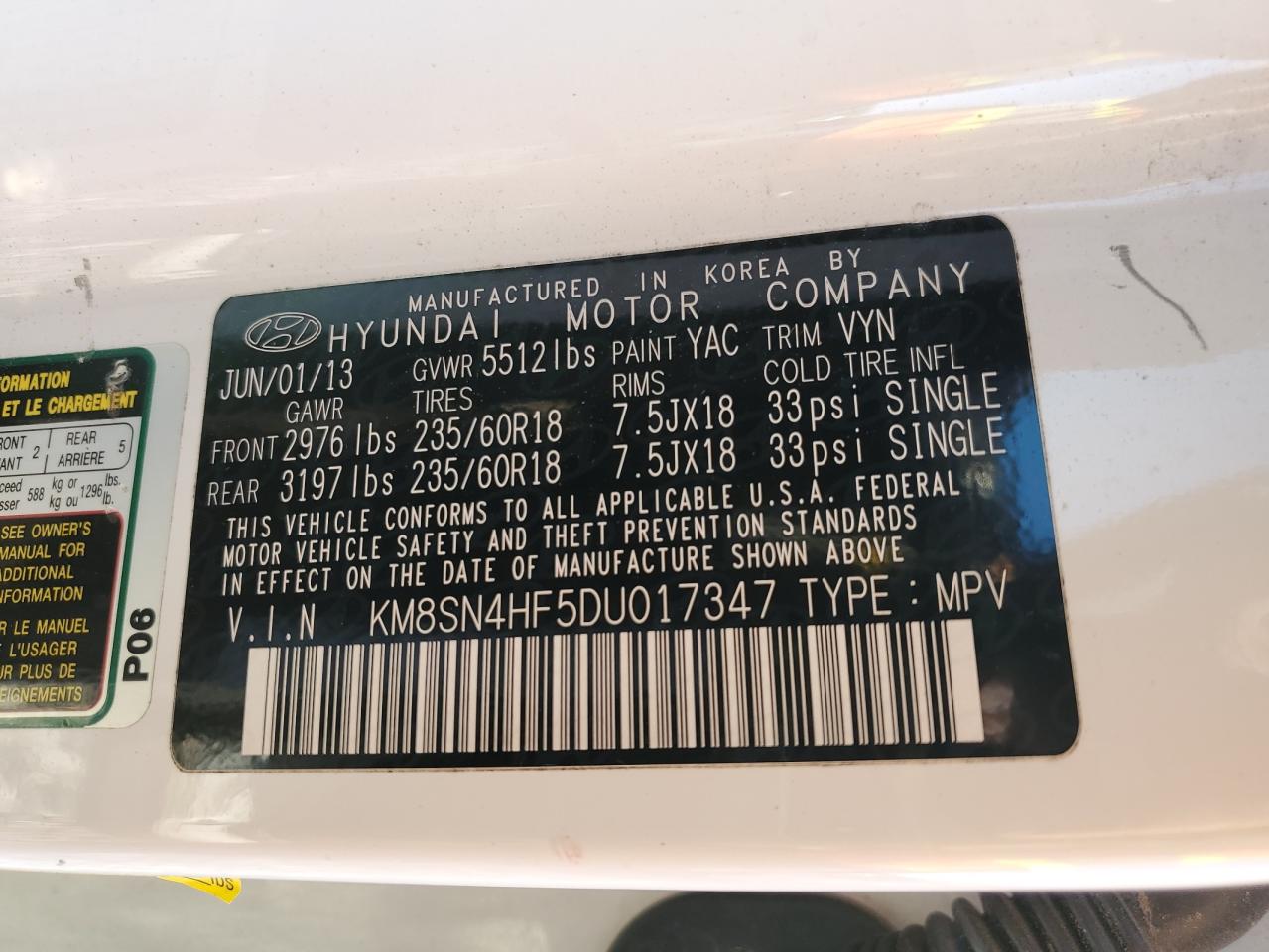 2013 Hyundai Santa Fe - Image 13