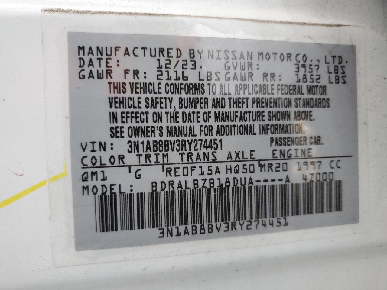 2024 Nissan Sentra - Image 14