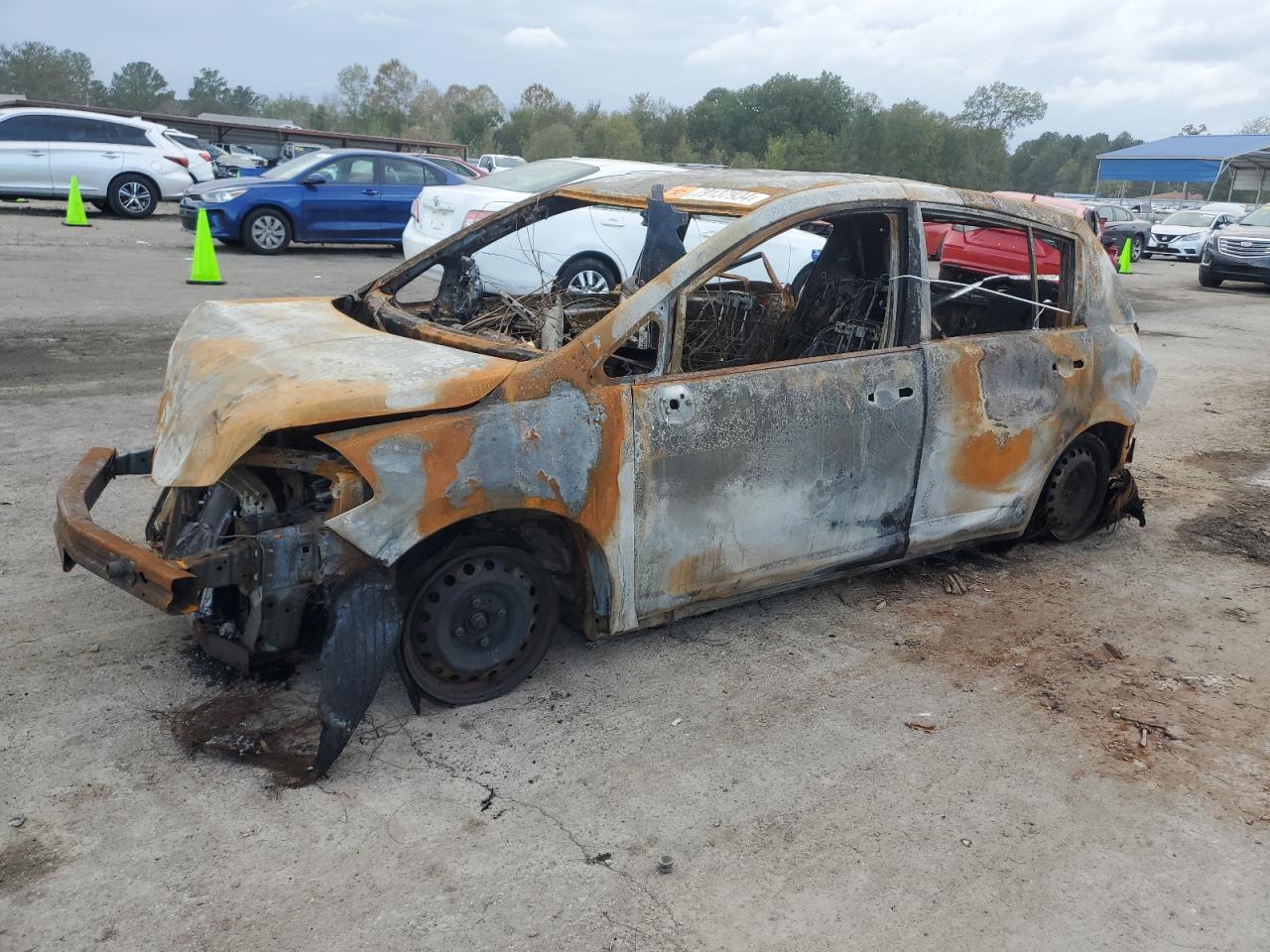 2011 Nissan Versa S for Sale in Florence, MS - Burn