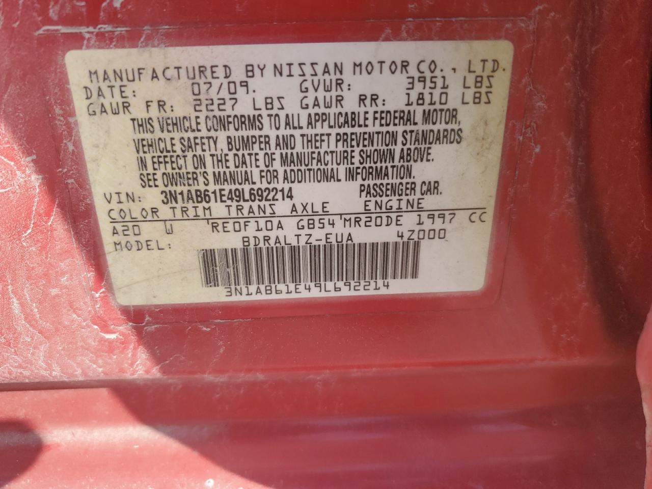 2009 Nissan Sentra - Image 12