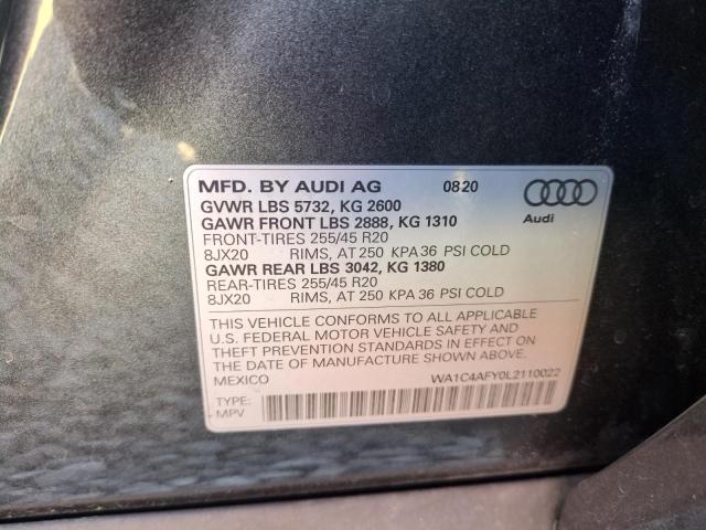 WA1C4AFY0L2110022 Audi SQ5 PRESTI 12