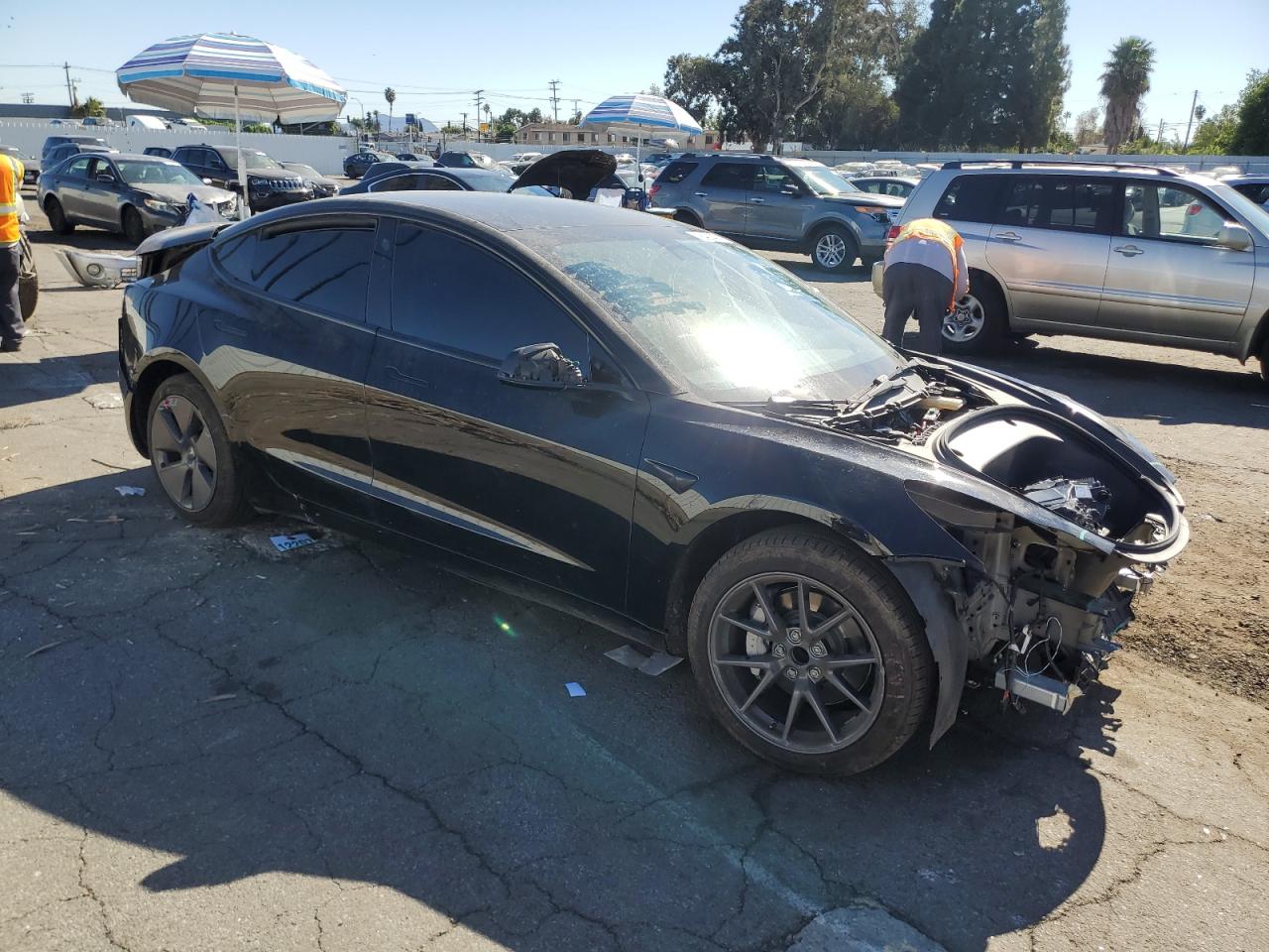 VIN 5YJ3E1EA1PF591764 2023 TESLA MODEL 3 no.4