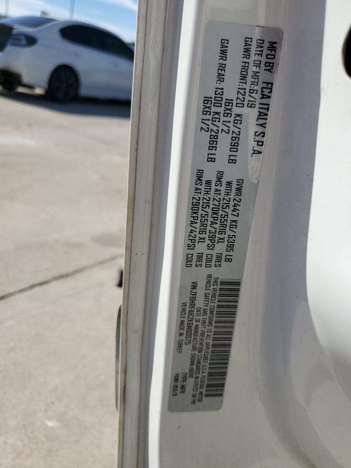 2019 Ram Promaster City VIN: ZFBHRFAB2K6N80575 Lot: 79523274