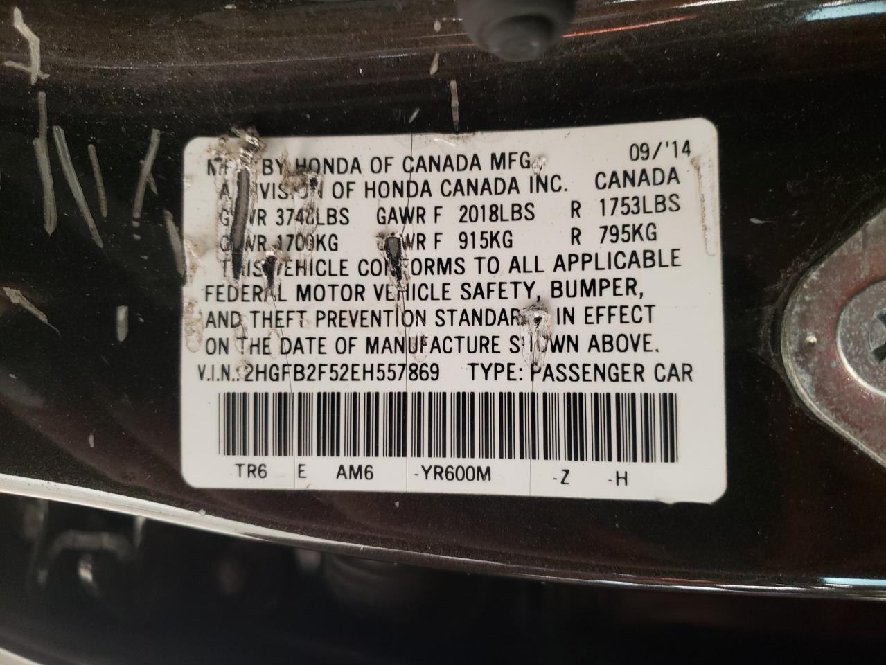 2014 Honda Civic - Image 12