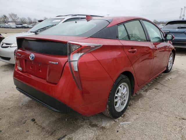  TOYOTA PRIUS 2016 Красный