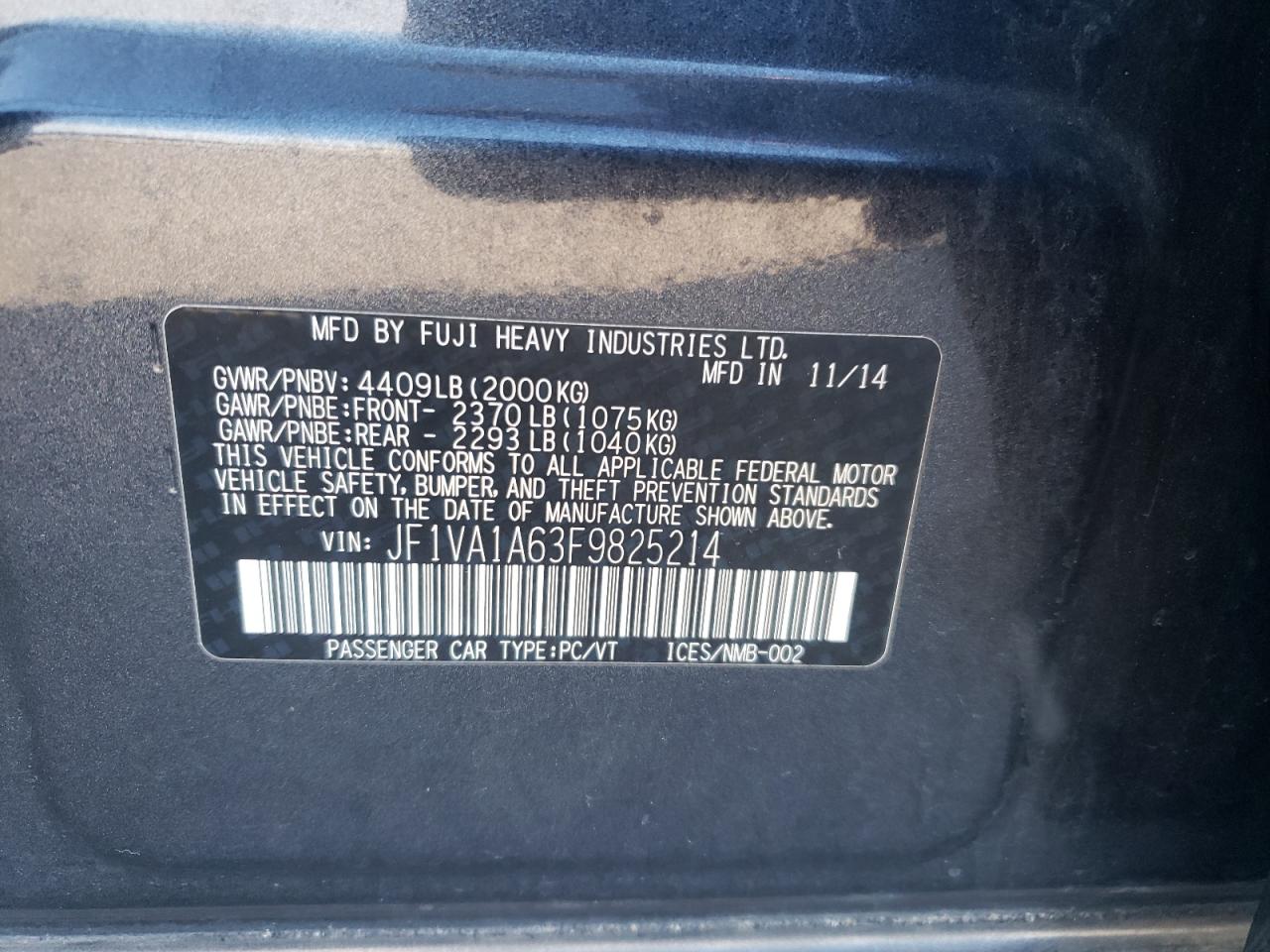 2015 Subaru WRX - Image 12