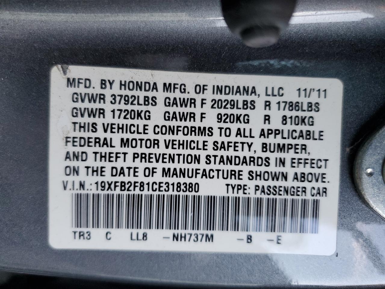 2012 Honda Civic - Image 14