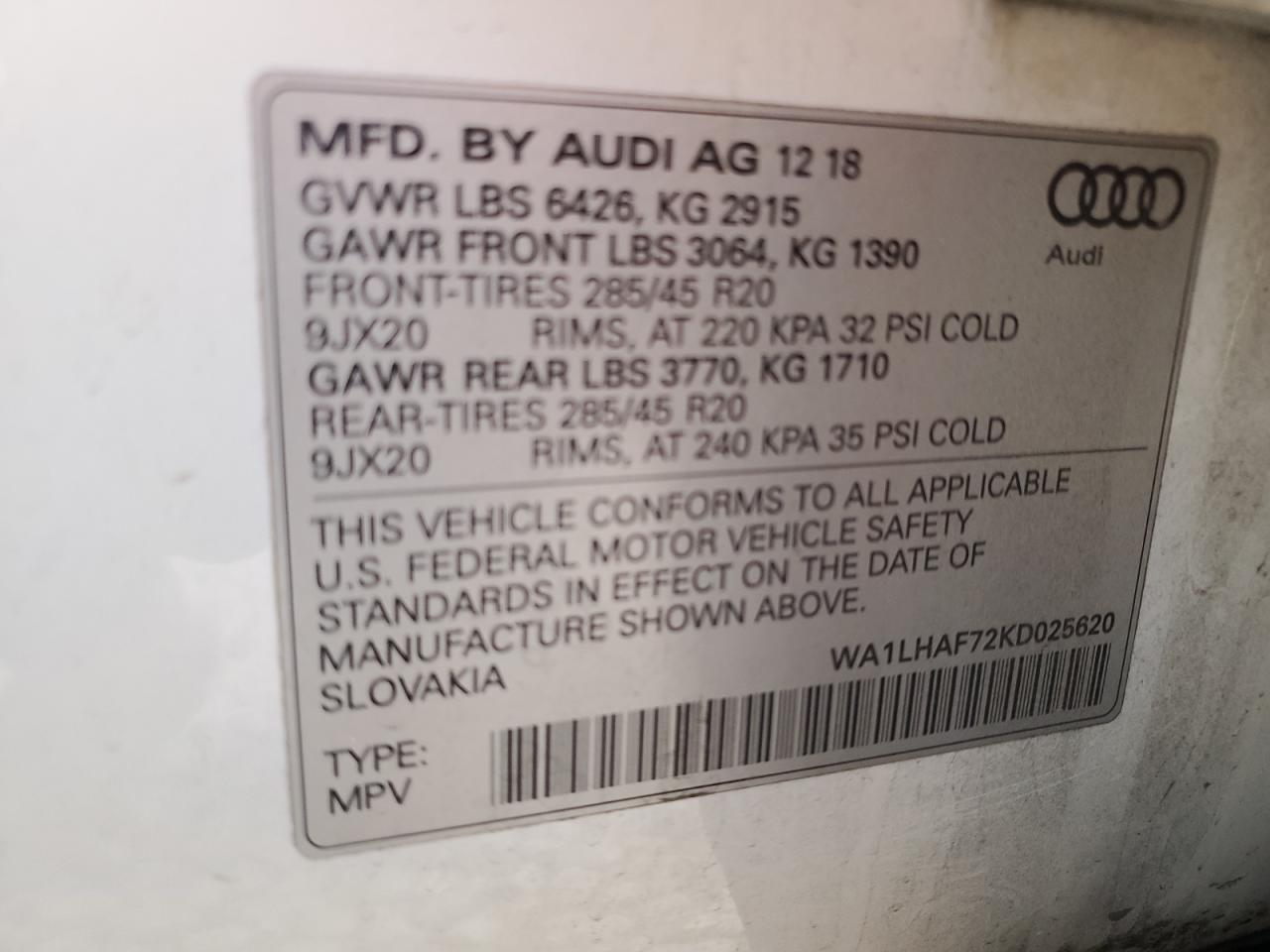 2019 Audi Q7 - Image 13