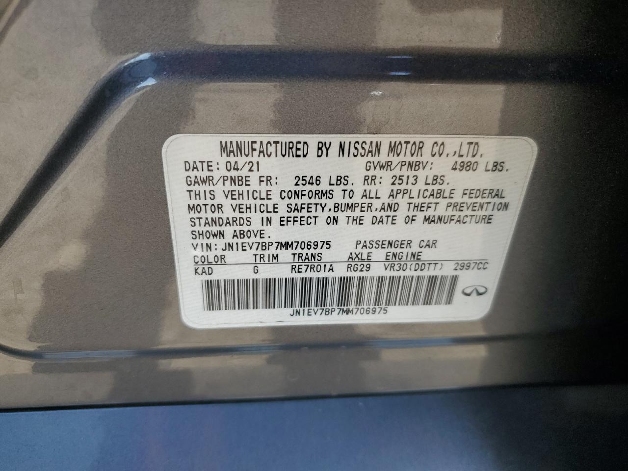 2021 Infiniti Q50 - Image 14