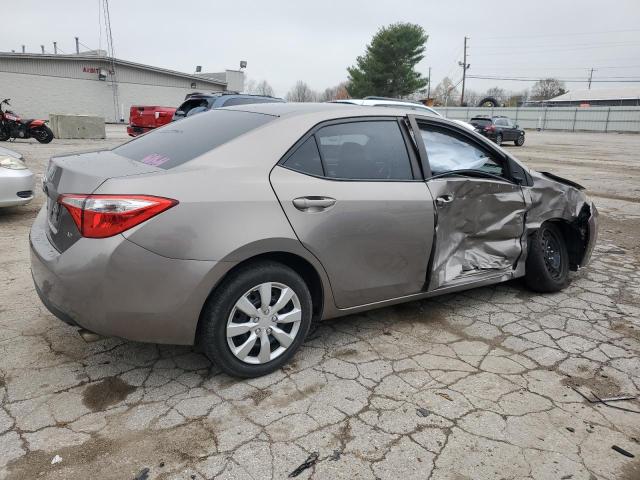 Sedans TOYOTA COROLLA 2016 tan