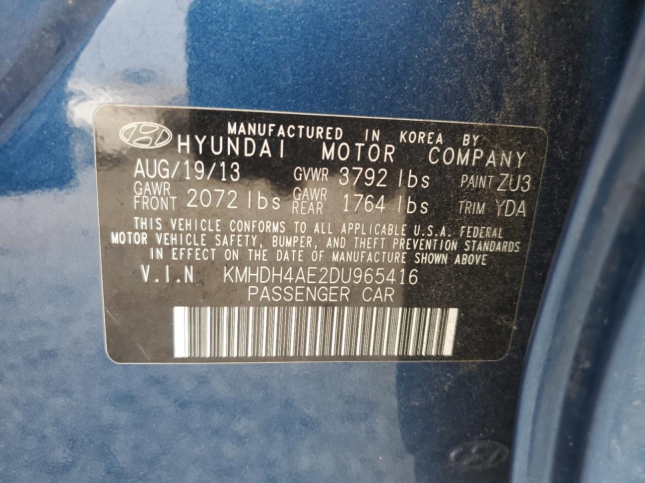 2013 Hyundai Elantra - Image 14