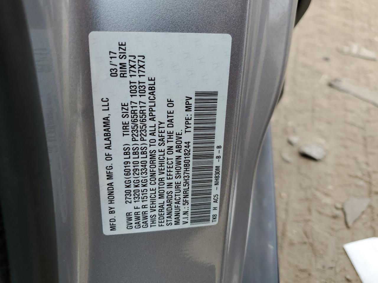 2017 Honda Odyssey - Image 13
