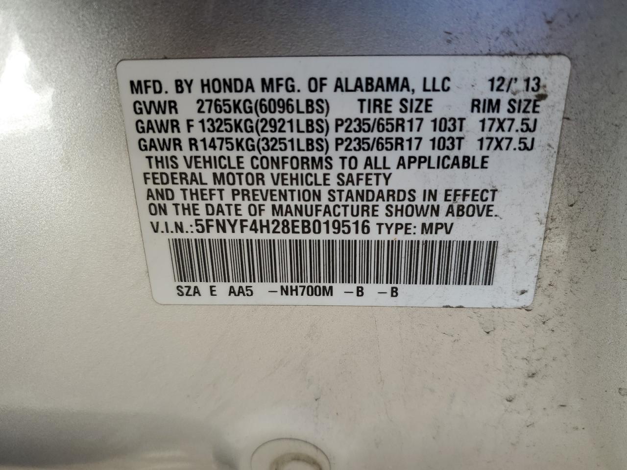 2014 Honda Pilot - Image 15