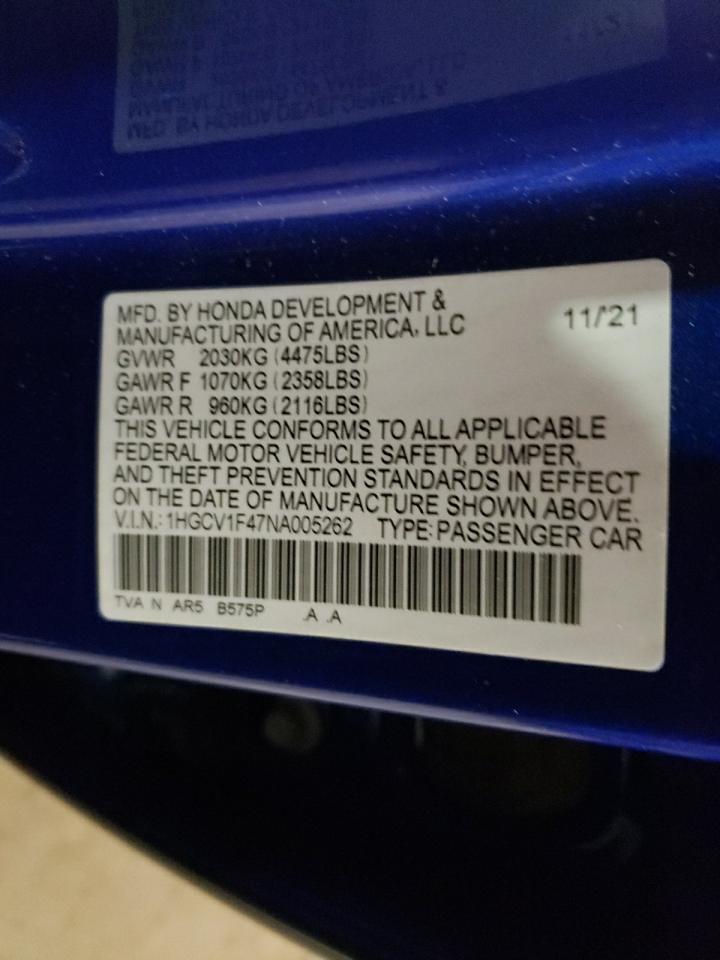 2022 Honda Accord - Image 12