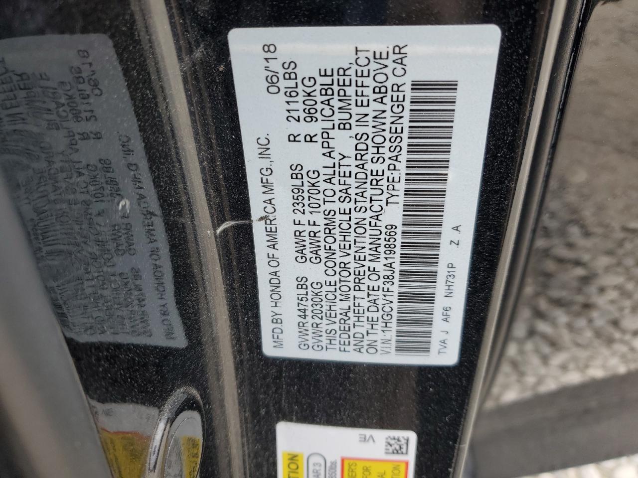 2018 Honda Accord - Image 15