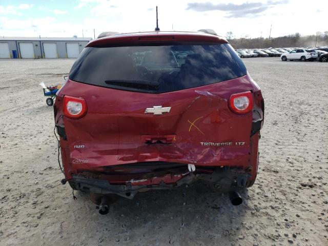 CHEVROLET TRAVERSE 2012 Czerwony