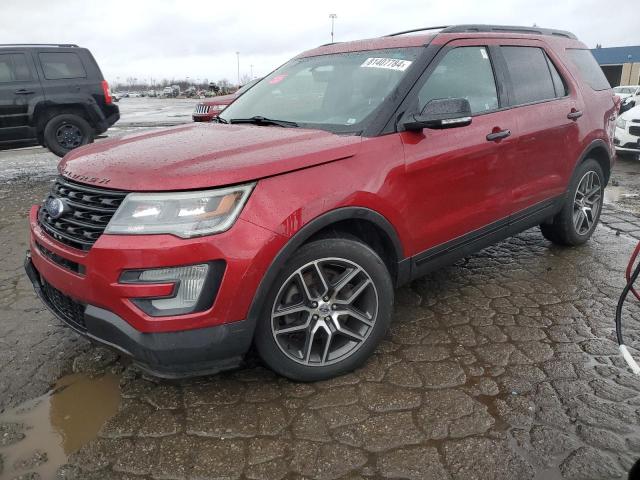  FORD EXPLORER 2017 Красный