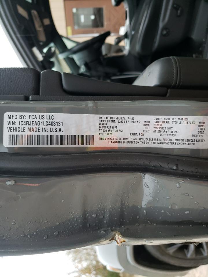 2020 Jeep Grand Cherokee Laredo VIN: 1C4RJEAG1LC403131 Lot: 81025874