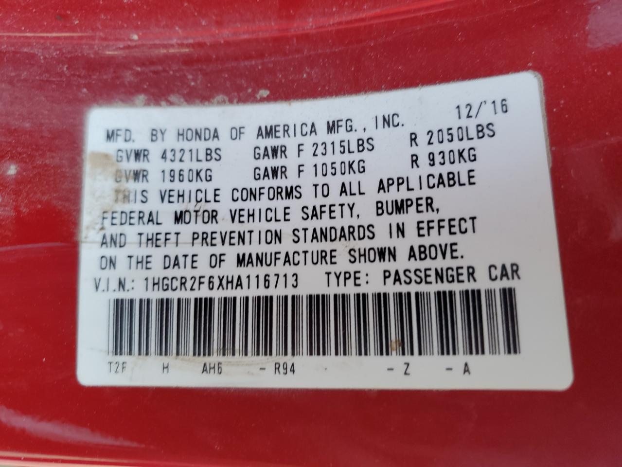 2017 Honda Accord - Image 12