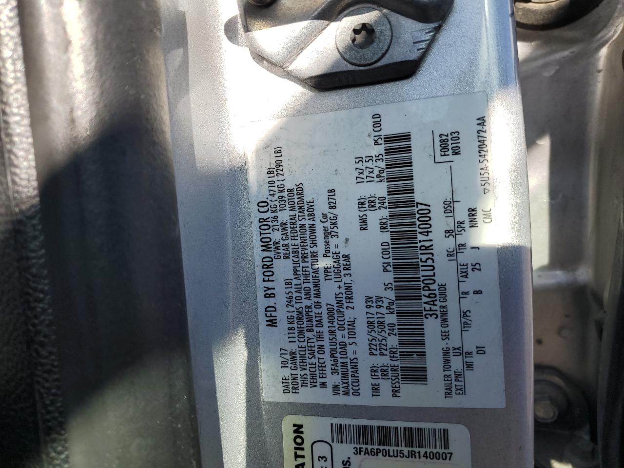 2018 Ford Fusion - Image 12