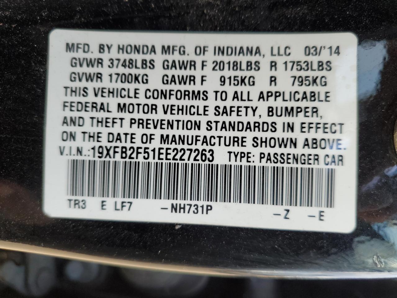 2014 Honda Civic - Image 12