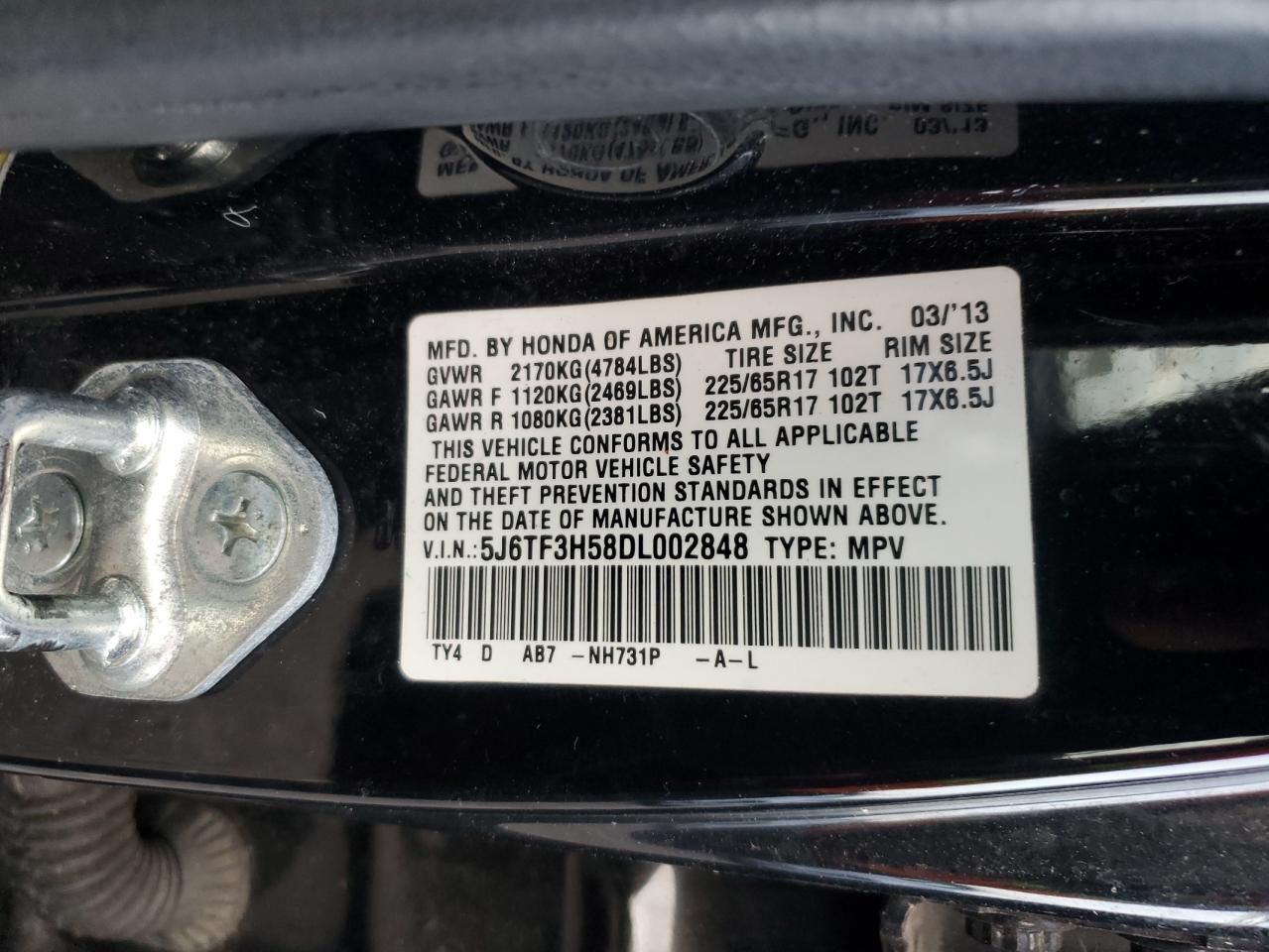 2013 Honda Crosstour - Image 13