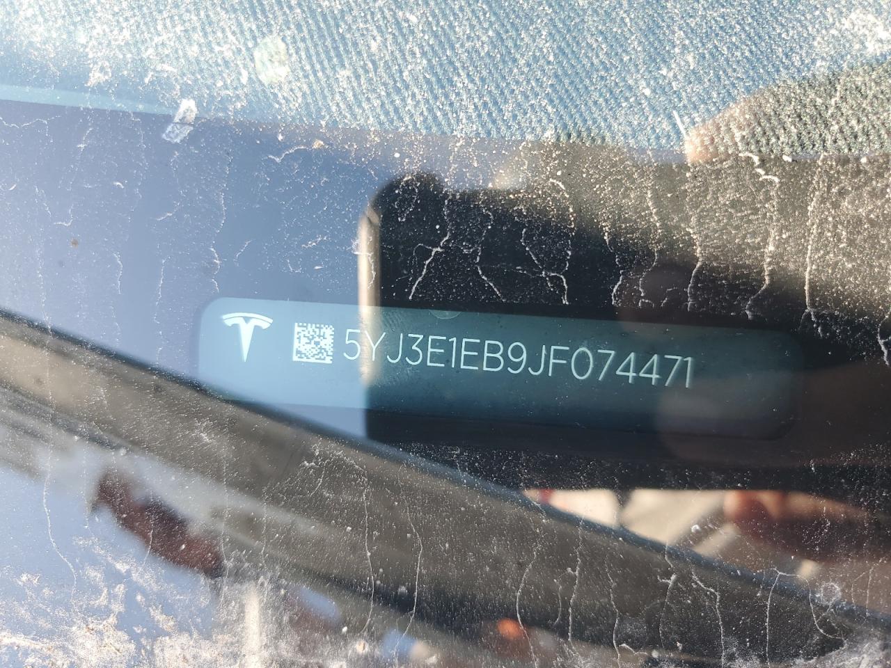 2018 Tesla Model 3 VIN: 5YJ3E1EB9JF074471 Lot: 80386314