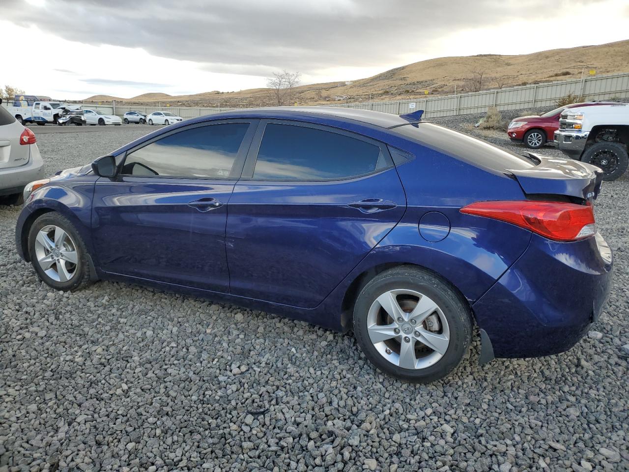 2013 Hyundai Elantra Gls blue null gas 5NPDH4AE9DH301547 photo #3