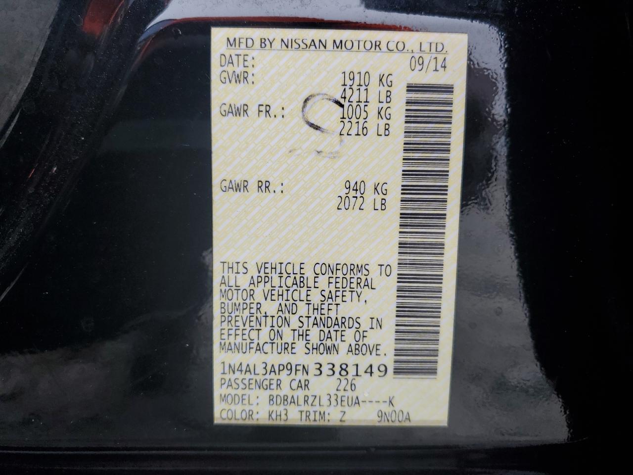 2015 Nissan Altima - Image 14